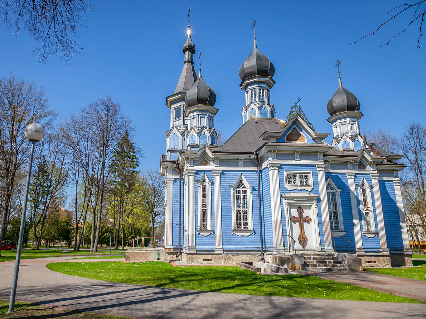 Pravoslavný kostel v lázeňském městě Druskininkai