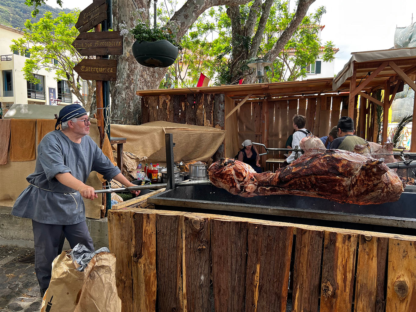 Středověký gastronomický festival v Machicu oslavující první osídlení ostrova