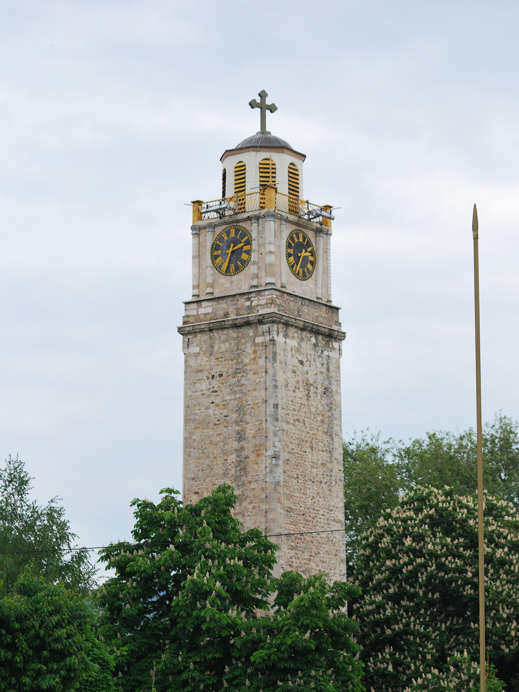 Hodinová věž z osmanské doby v Bitole