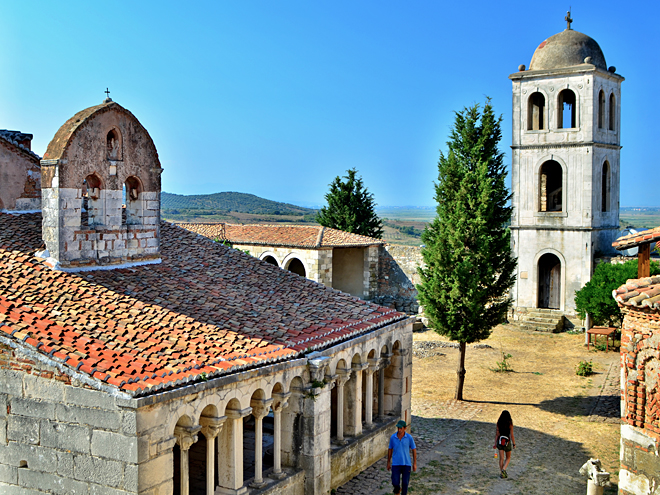 Klášter Sveti Naum nese prvky byzantské architektury