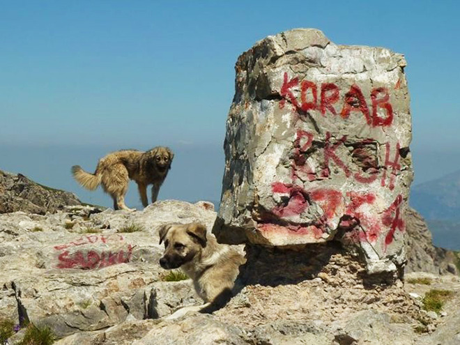 Vrchol Velkého Korabu, nejvyšší makedonské hory