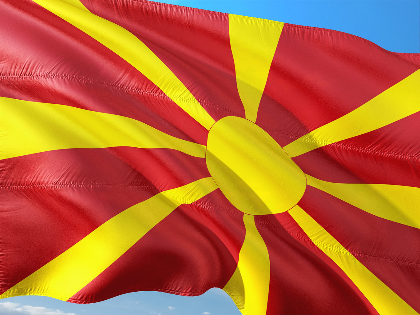 Vlajka Republiky Severní Makedonie