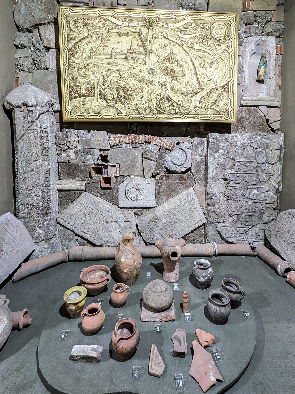 Archeologické nálezy z Orheiul Vechi v Etnografickém muzeu