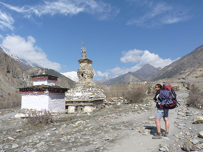 Na treku kolem Annapuren se mění ráz krajiny od tropické po suchou tibetskou