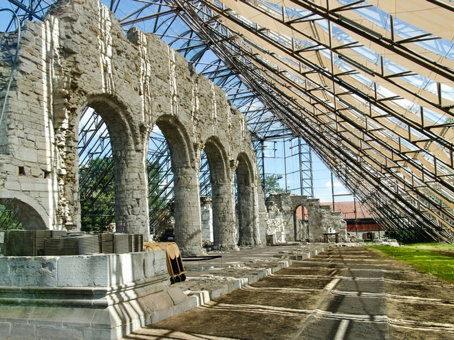 Hamar a ruiny katedrály Domkirke