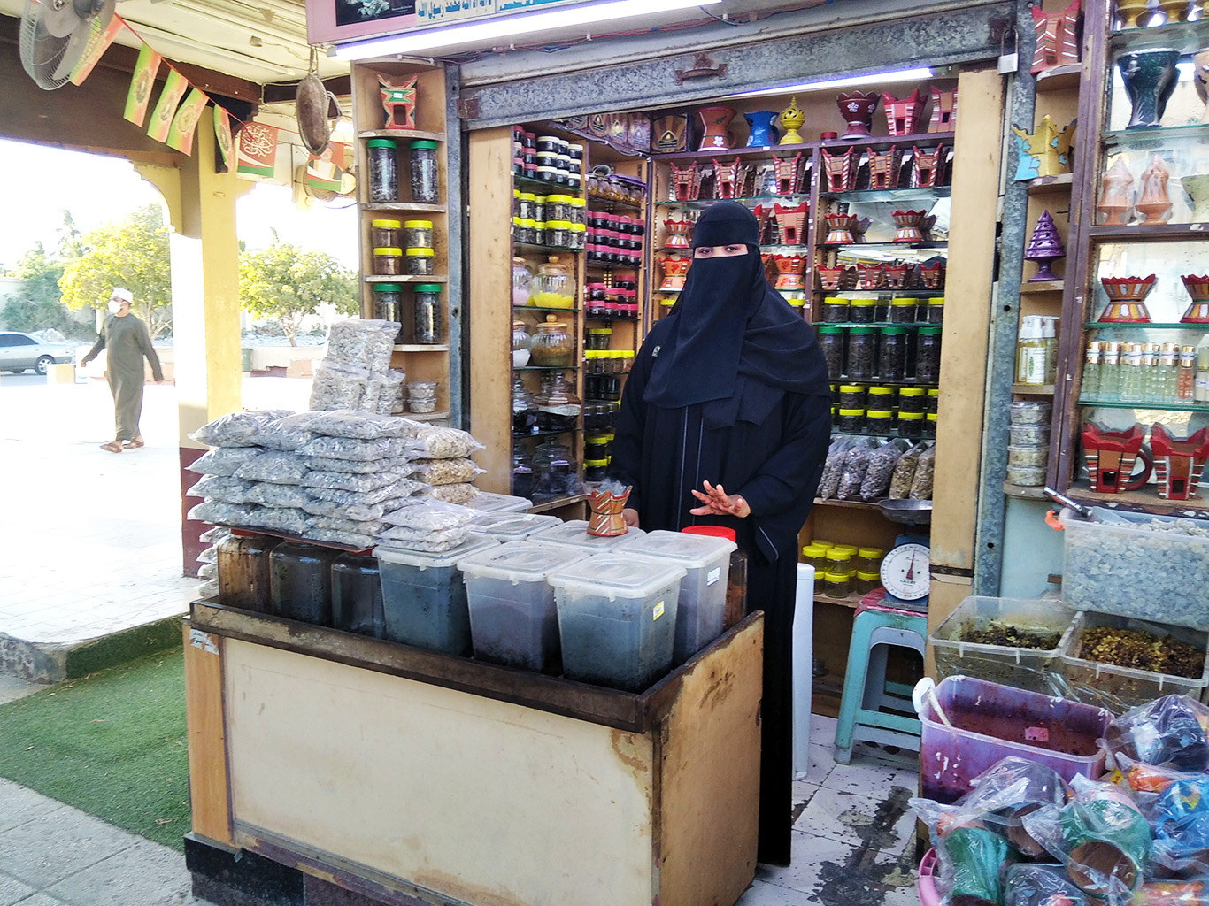 Kadidlový trh ve městě Salalá