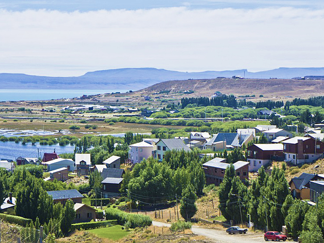 Městečko El Calafate je výchozím místem pro cestu do NP Los Glaciares