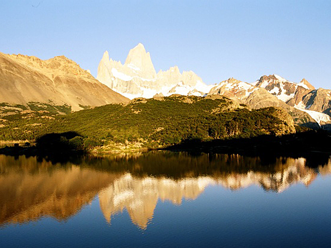 Monte Fitz Roy při východu slunce