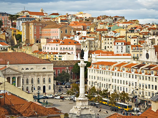 Centrum hlavního města Portugalska 