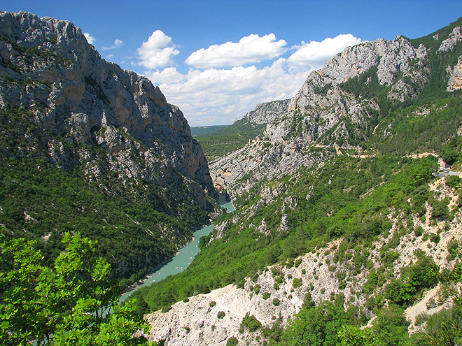 Pohled na Grand Canyon du Verdon