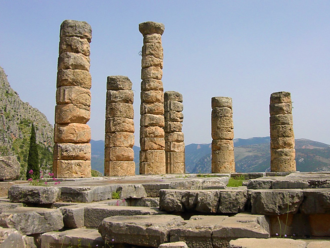 Právě v Apollonově chrámu probíhaly věštby
