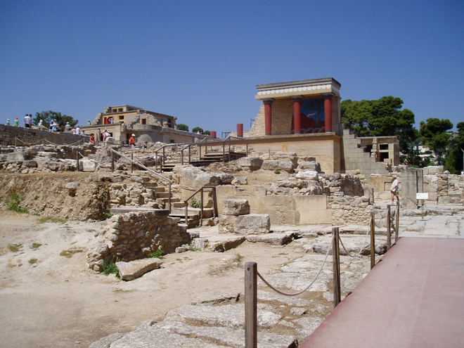 Významné starověké město Knossos