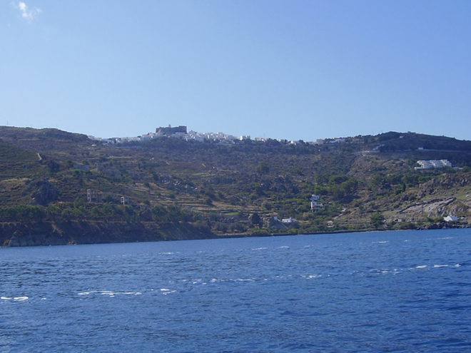 Patmos s klášterem Apokalypsa na kopci