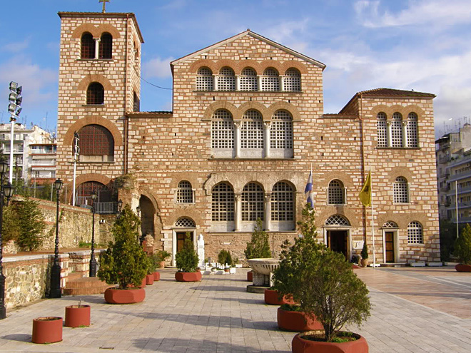 Kostel sv. Dimitria je považován za největší kostel v Řecku