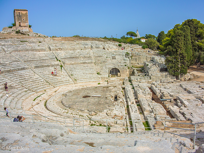 Řecké divadlo v Syrakusách mělo kapacitu 15 000 diváků