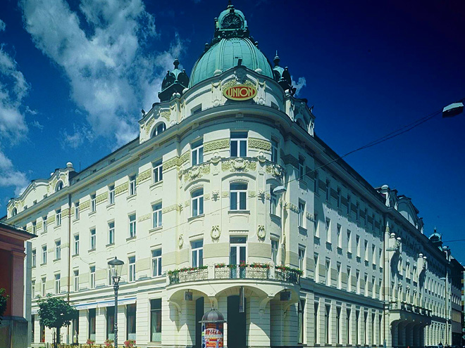 Jeden z nejzajímavějších secesních domů Lublaně - Grand Hotel Union