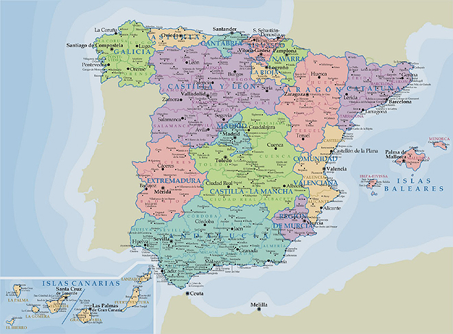 Autonomní oblasti Španělska