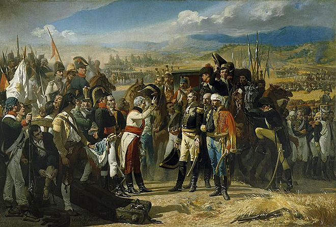 Obraz prohrané bitvy francouzské armády u Bailénu od španělského malíře José María Casado del Alisal