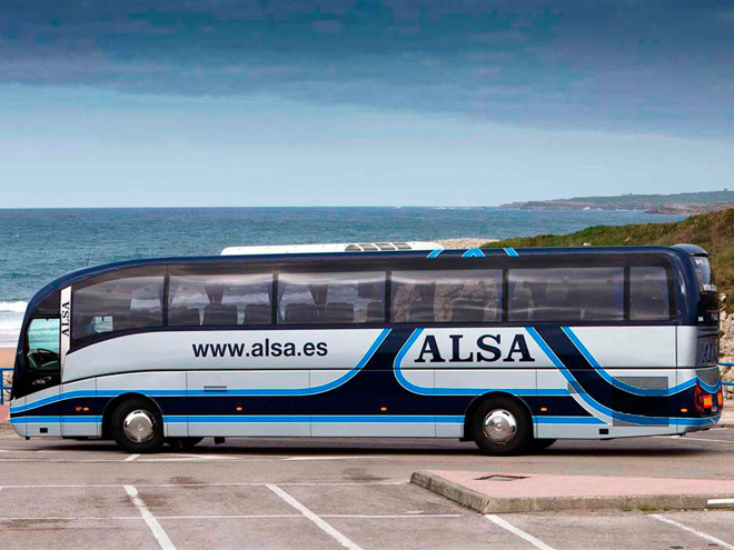Autobus španělského dopravce Alsa