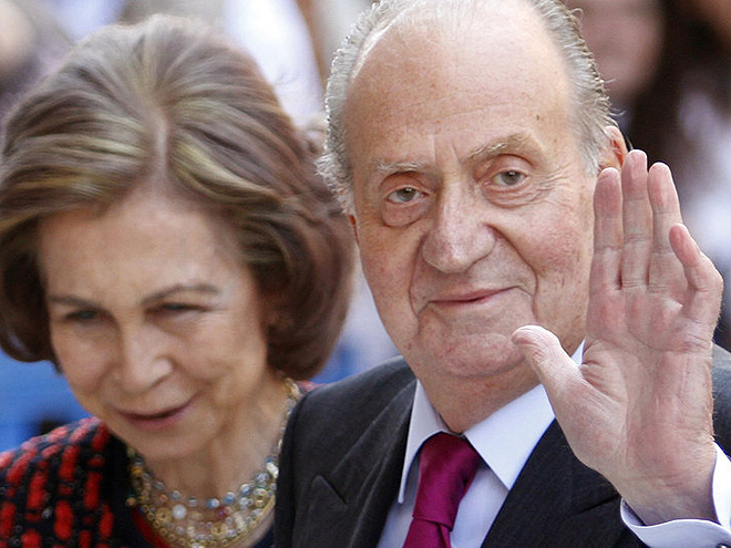Španělský král Juan Carlos I. s manželskou Sofií