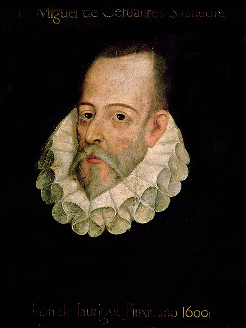 Portrét Miguela de Cervantes od malíře Juana Jáuregui