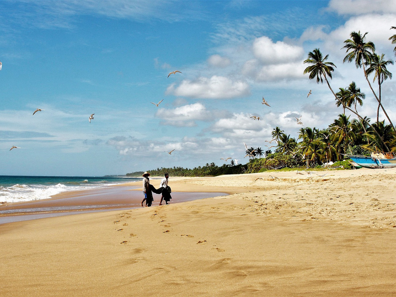 Pláž na okraji Bentoty splňuje představu o tropickém ráji