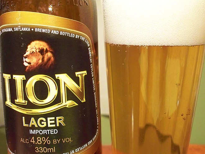 Pivo je na Srí Lance běžným nápojem, nejvíce se pije pivo značky Lion Lager