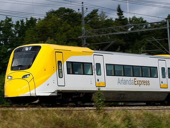 Arlanda Express, rychlovlak spojující letiště v Arlandě s hlavním městem Stockholmem