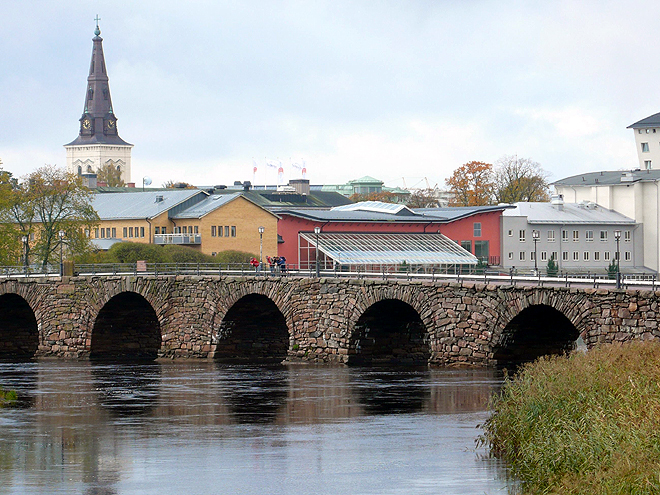 Kamenný most Östra bron (Východní most) v Karlstadu