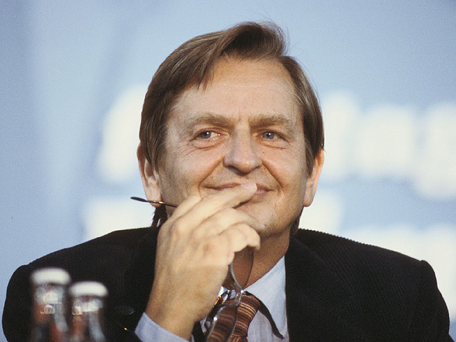 Olof Palme, švédský premiér 1969–1976 a předseda sociálních demokratů