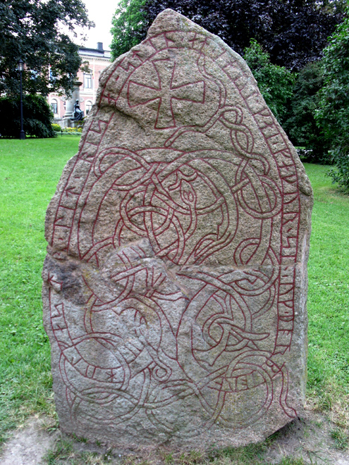 Runový kámen v Uppsale