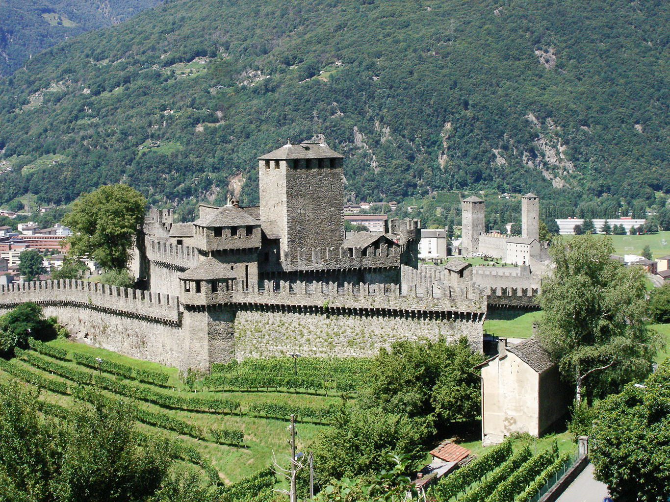 Hrad Castelgrande v Bellinzoně