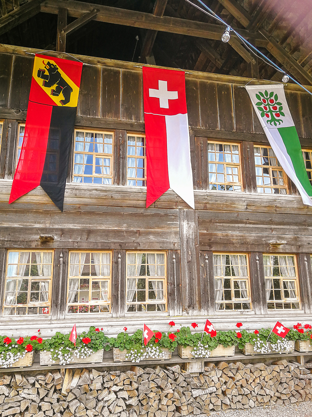 Výzdoba k oslavě státního svátku Schweizer Bundesfeiertag