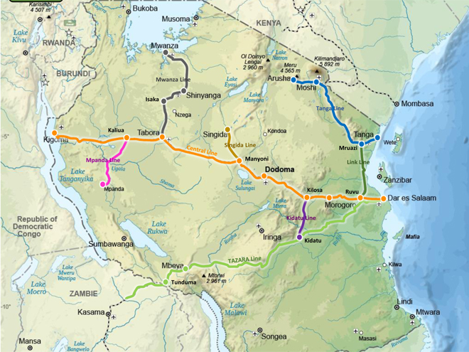 V obrovské Tanzanii je jen několik málo železničních tratí