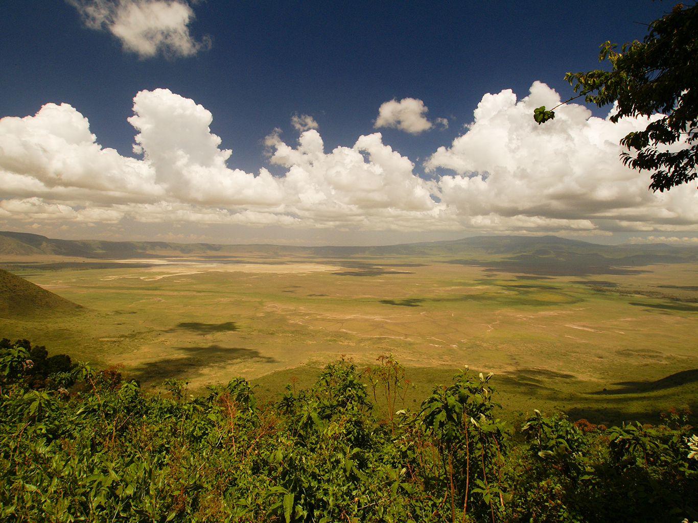 Kráter Ngorongoro - největší nezatopená kaldera světa