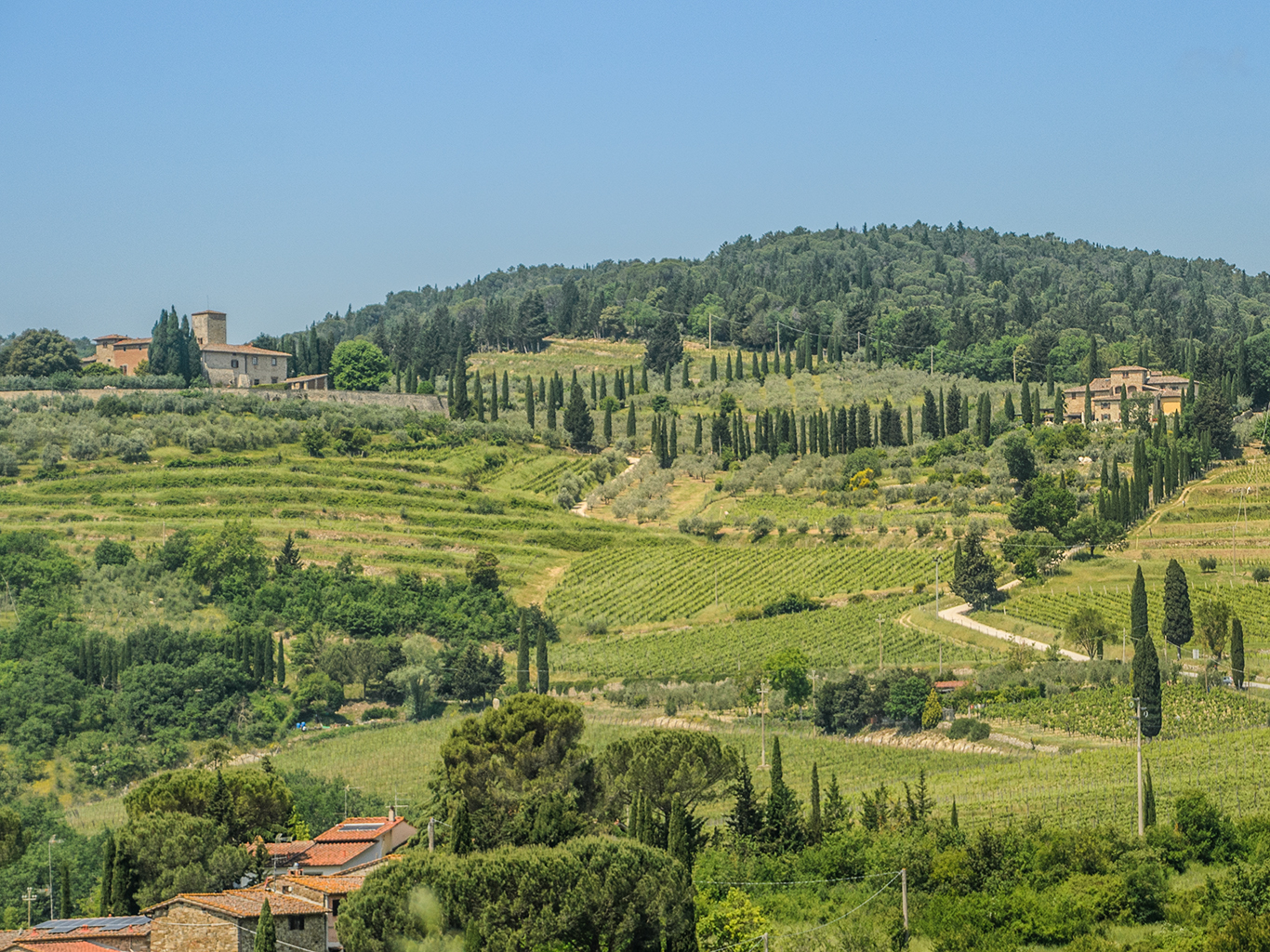 Oblast Val d’Orcia je známá kopcovitou krajinou s políčky