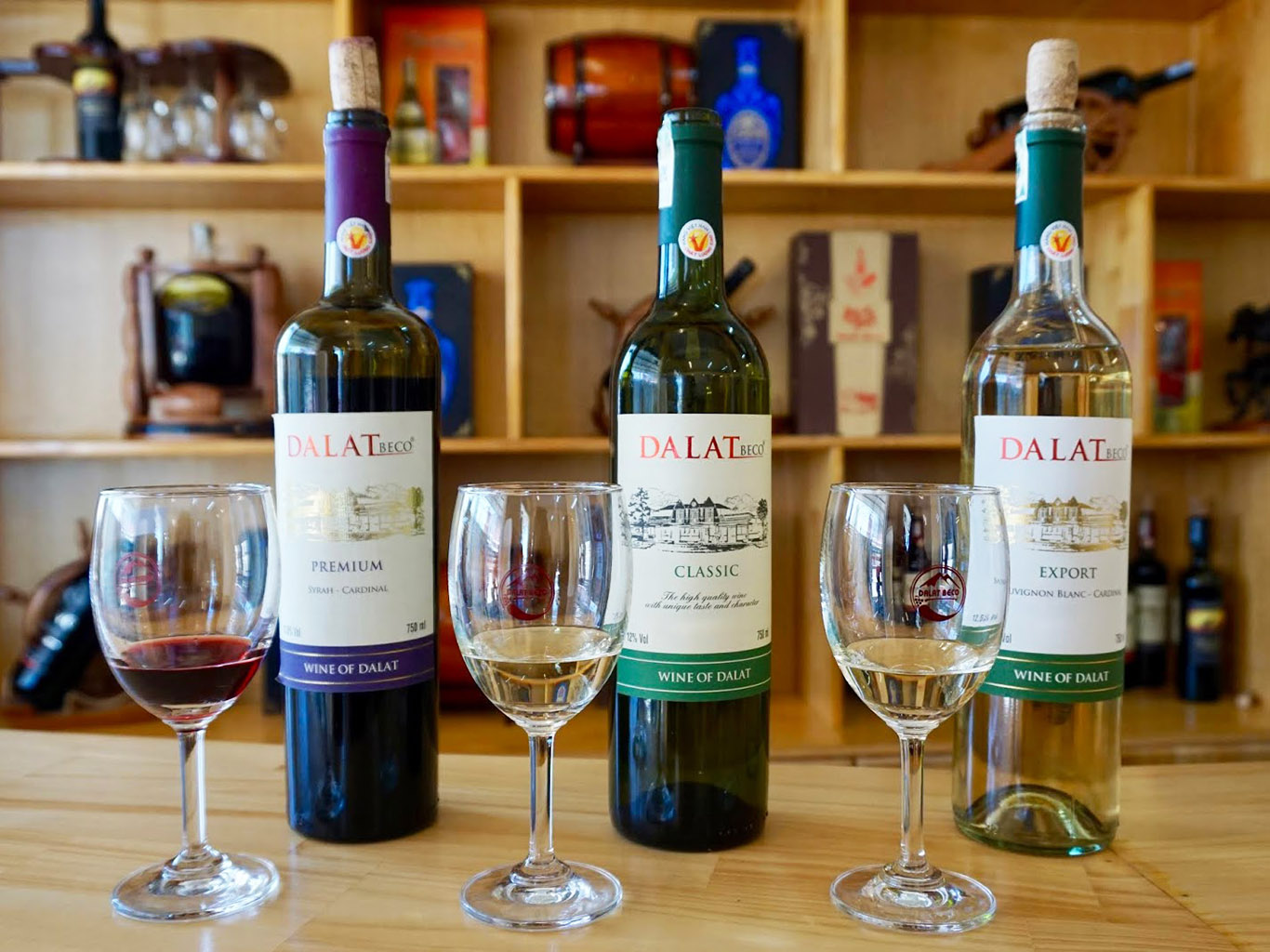 Víno se pěstuje zejména v oblasti města Dalat
