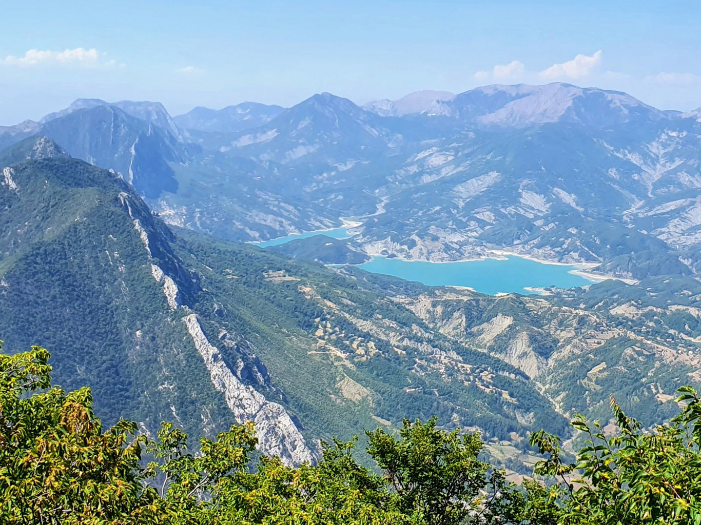Výhledy v národním parku Dajt poblíž města Tirana