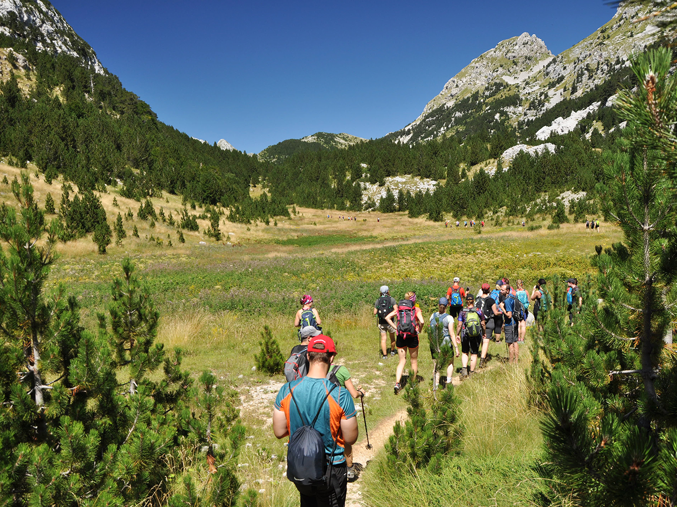 Turistika v pohoří Bjelašnica ve střední části Bosny