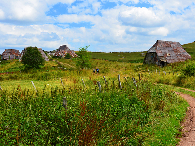 Izolované vesničky v národním parku Bjelašnica