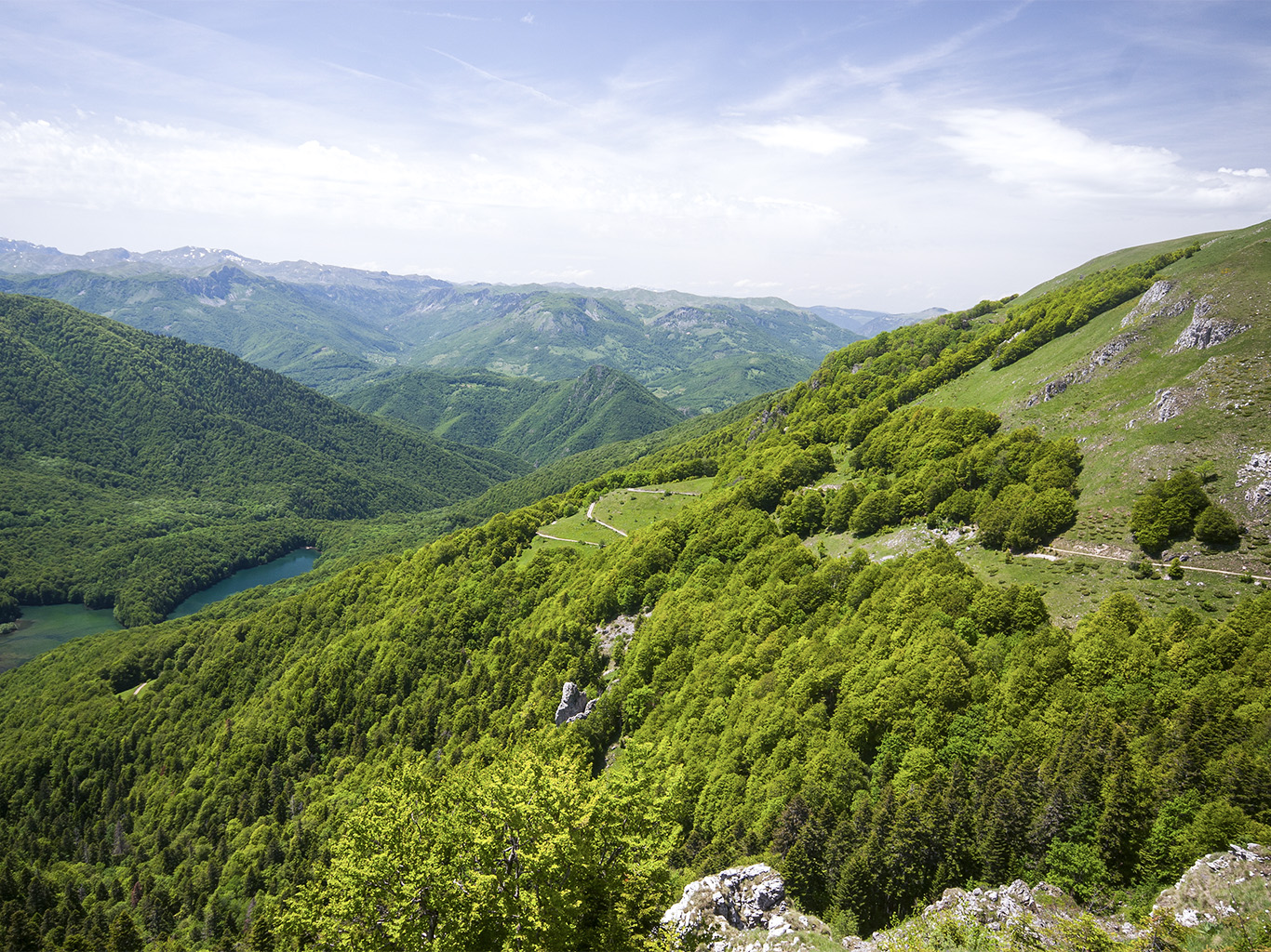 Vyhlídka Bendovac v národním parku Biogradska Gora