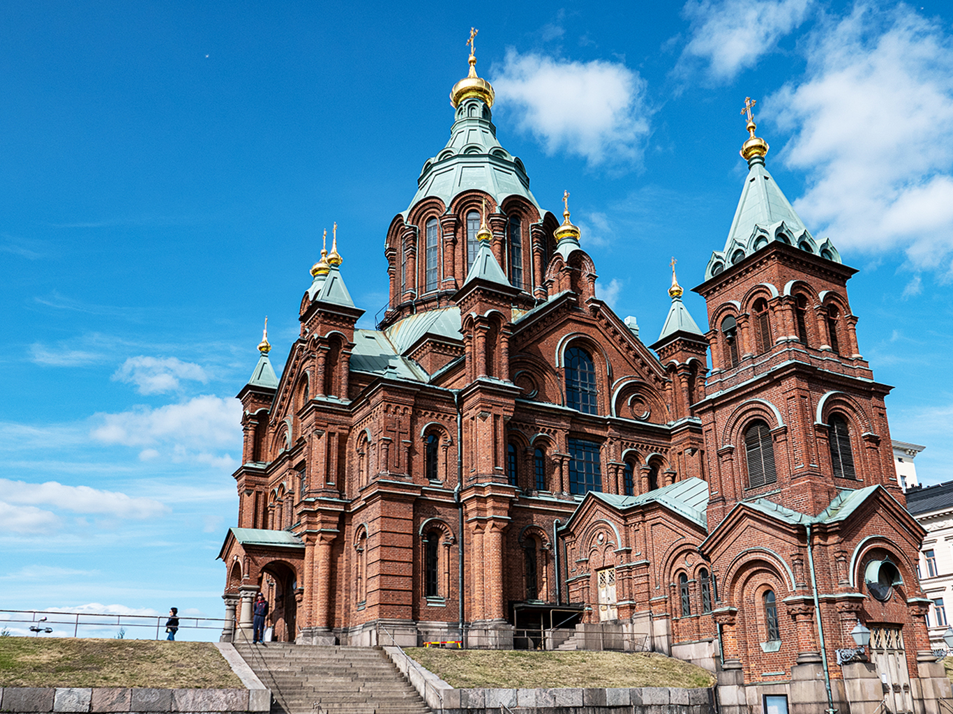 Uspenská katedrála v Helsinkách je největší pravoslavný chrám sev. Evropy