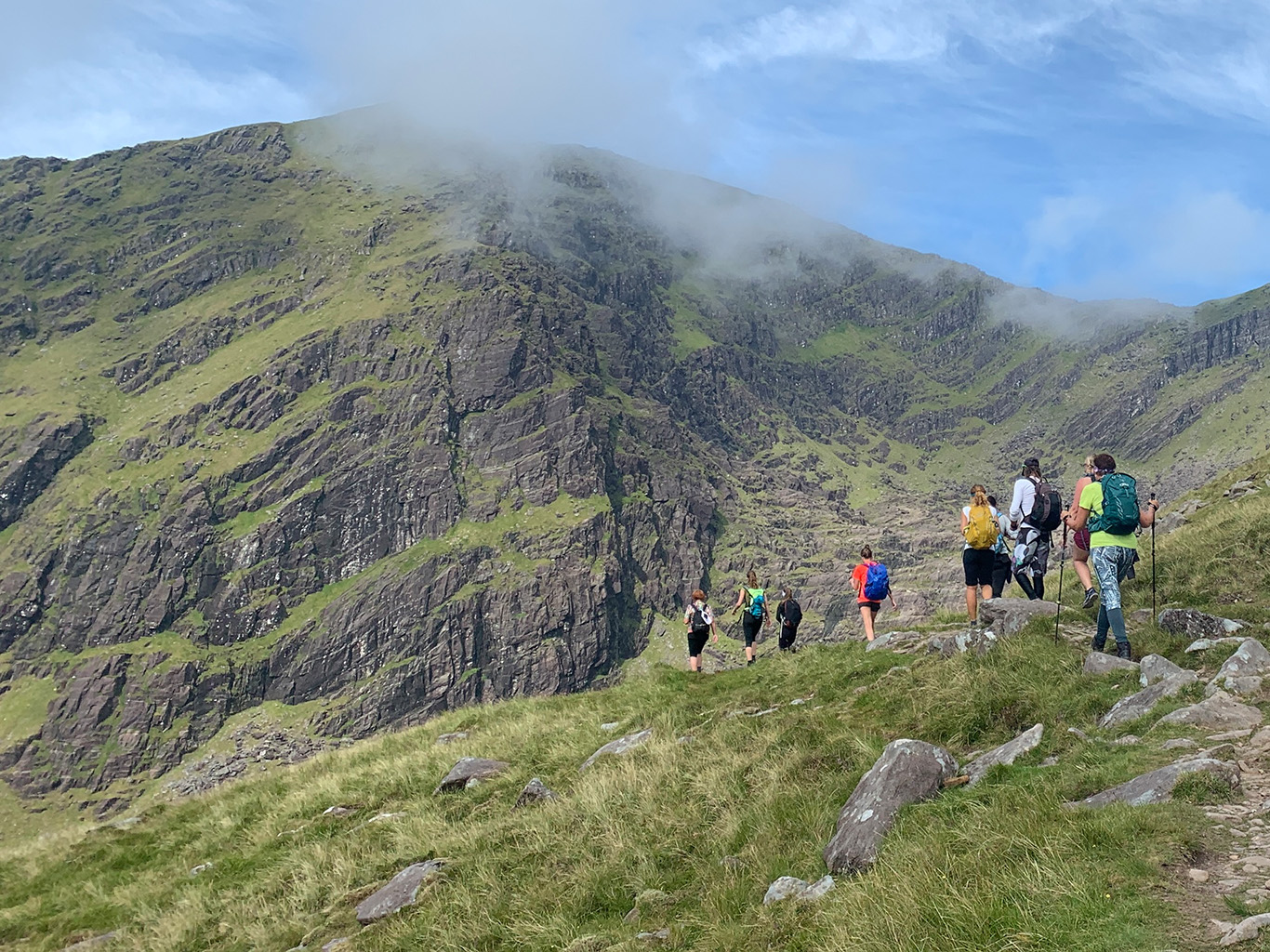 Výstup pod horu Mount Brandon na poloostrově Dingle