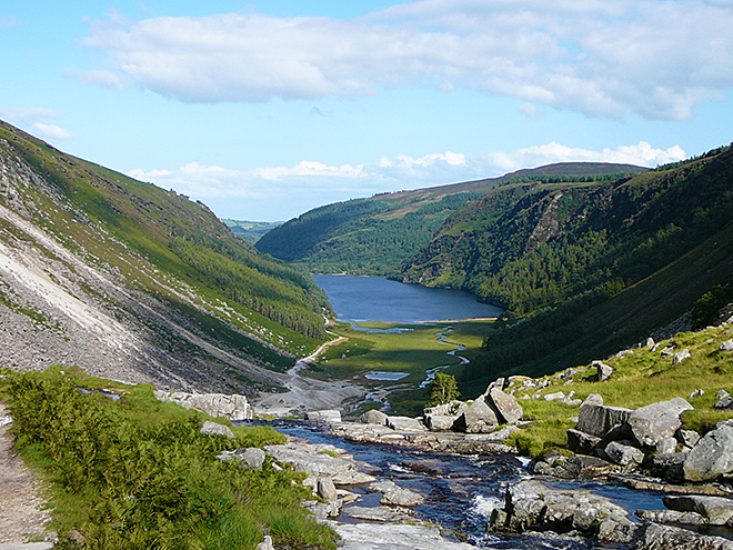 Túry ve Wiclow mountains nabízí malebné výhledy