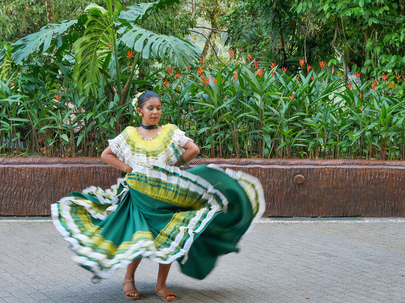 K tradičním kostarickým fiestám neodmyslitelně patří folklórní tance
