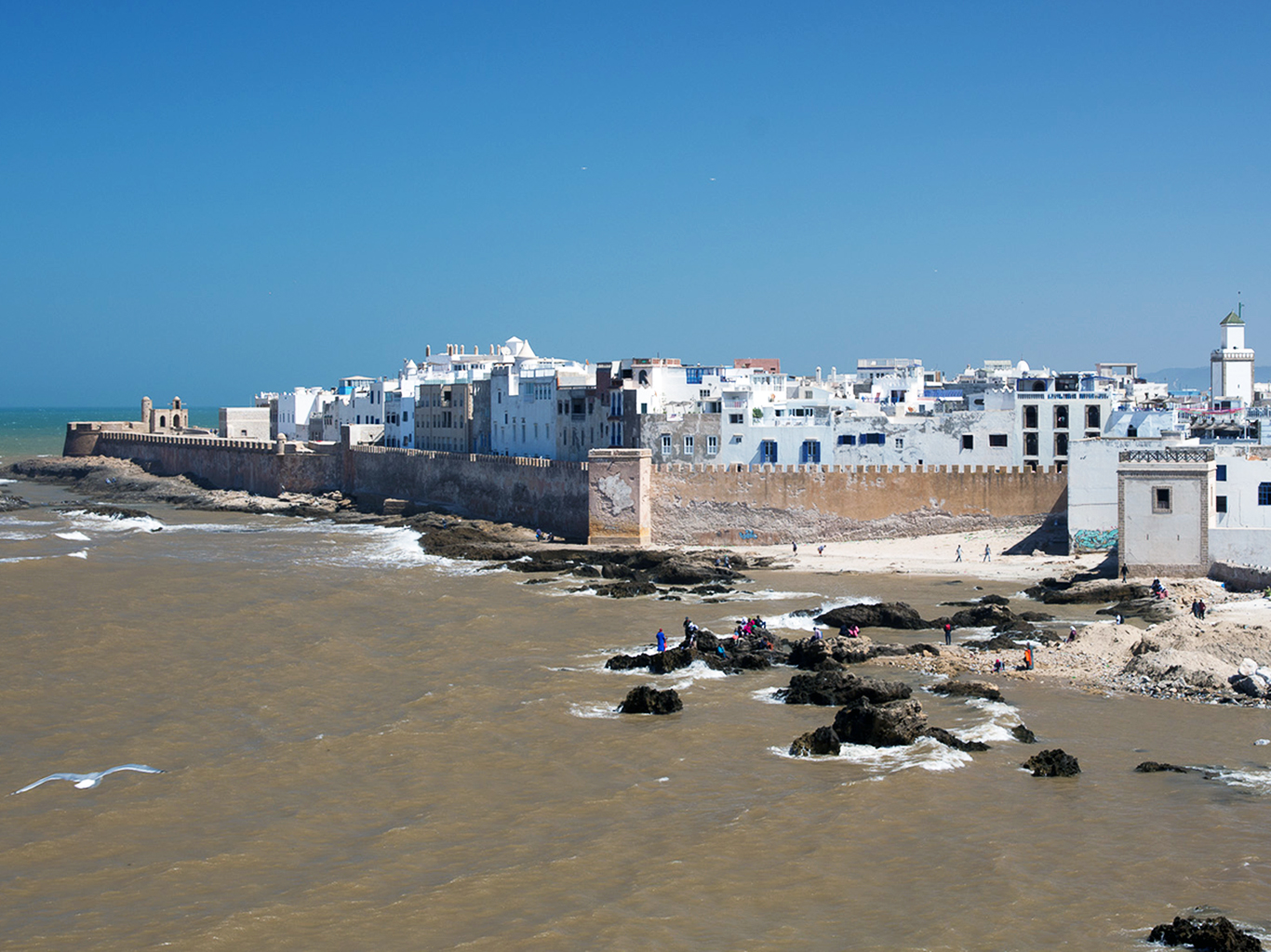 Středověké hradby kolem města Essaouira