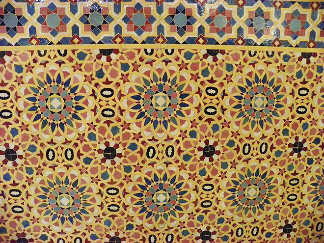 Ukázka marocké mozaiky