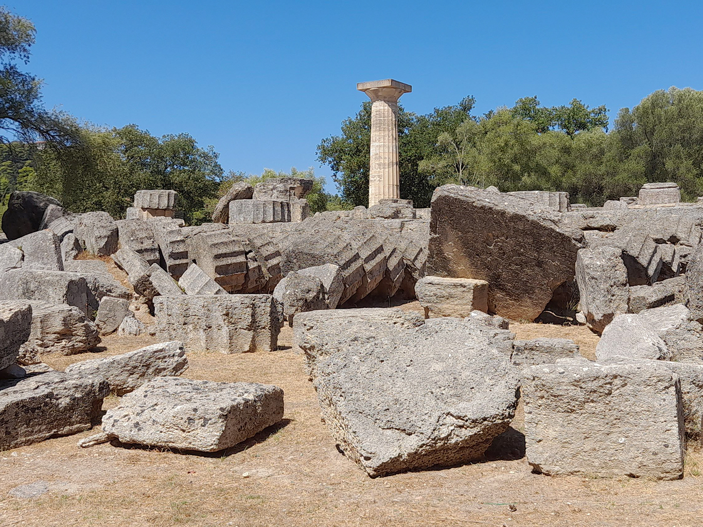 Ruiny Olympie patří mezi nejkrásnější řecká archeologická naleziště