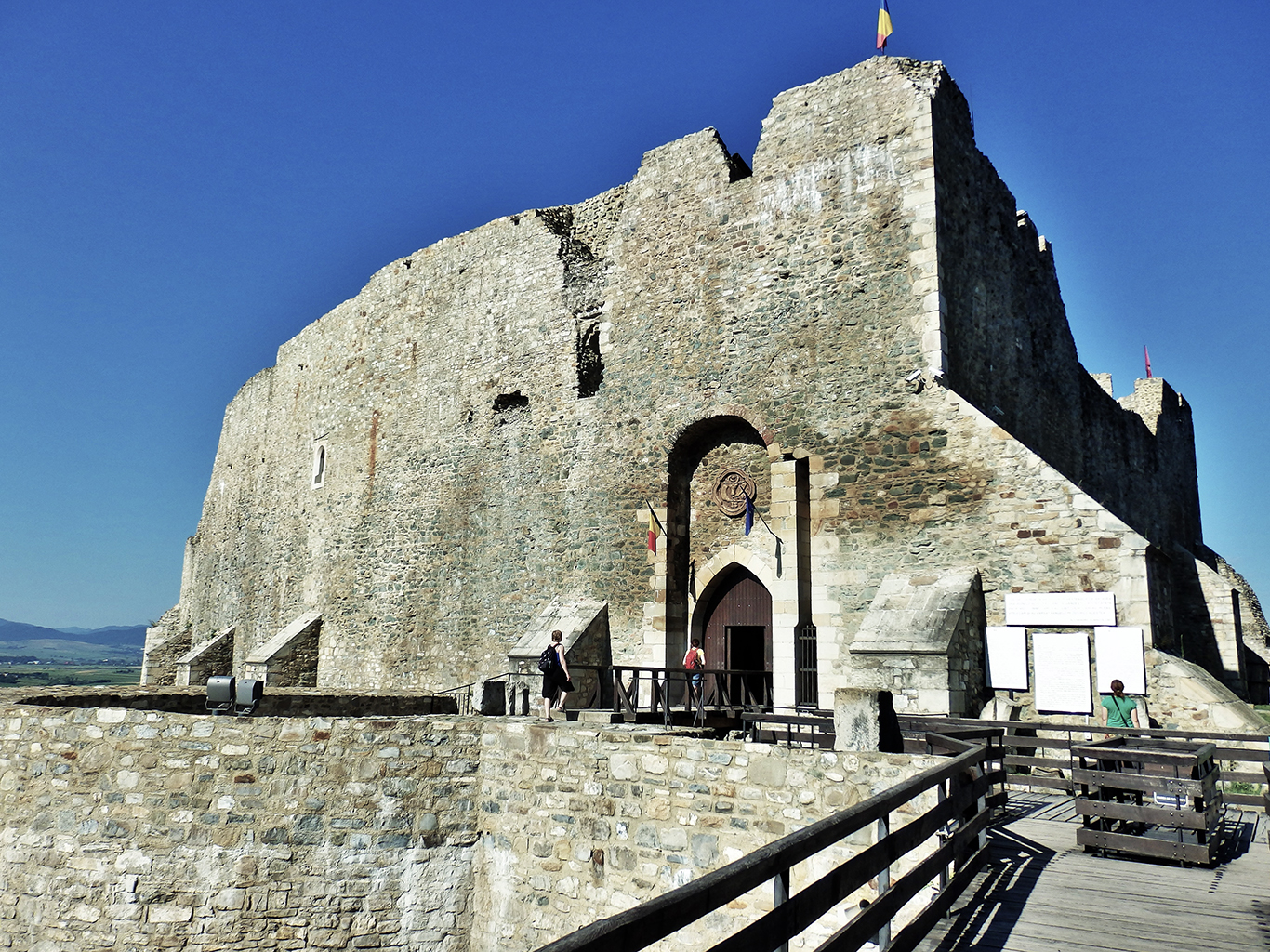 Zřícenina hradu v Târgu Neamţ