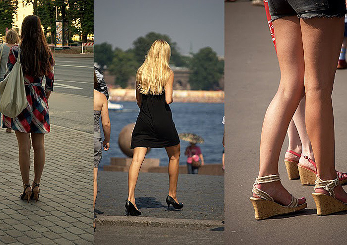 Vysoké podpatky - znak ruských žen a dívek